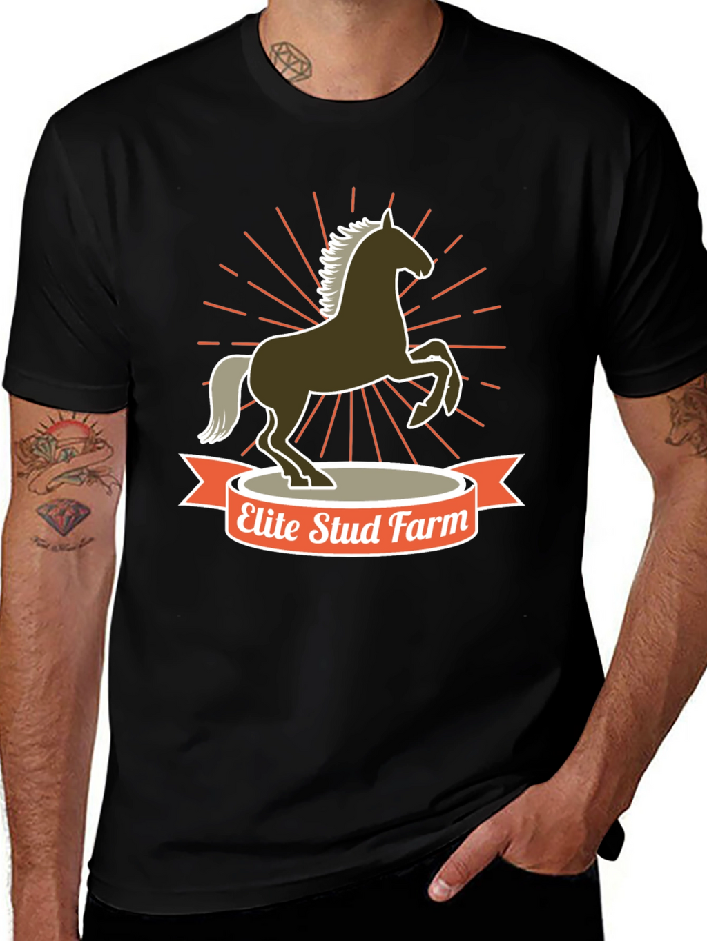 Elite Stud Farm Horse Graphic Tee