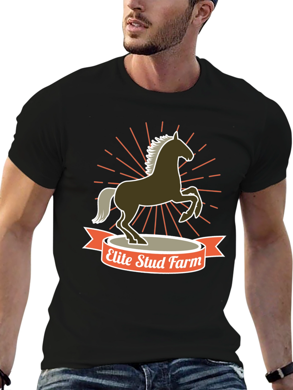 Elite Stud Farm Horse Graphic Tee