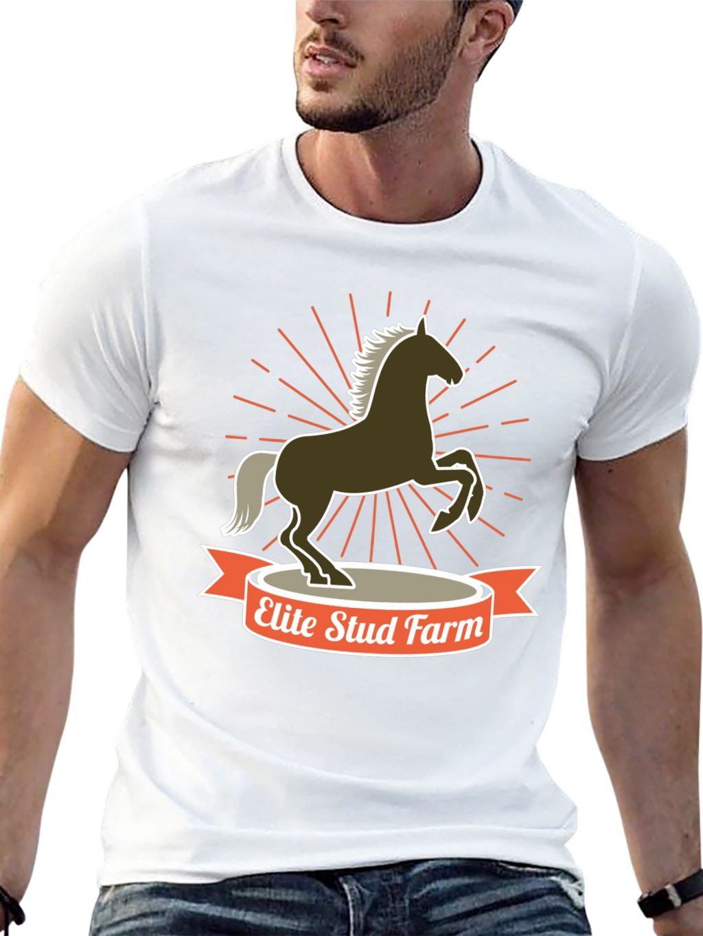 Elite Stud Farm Horse Graphic Tee