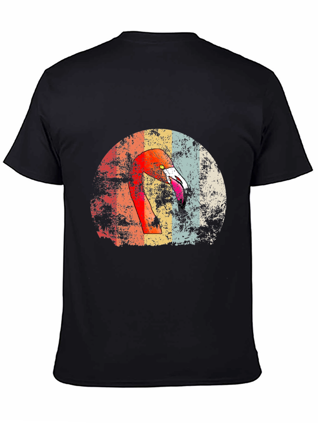 Retro Flamingo Graphic Print Tee