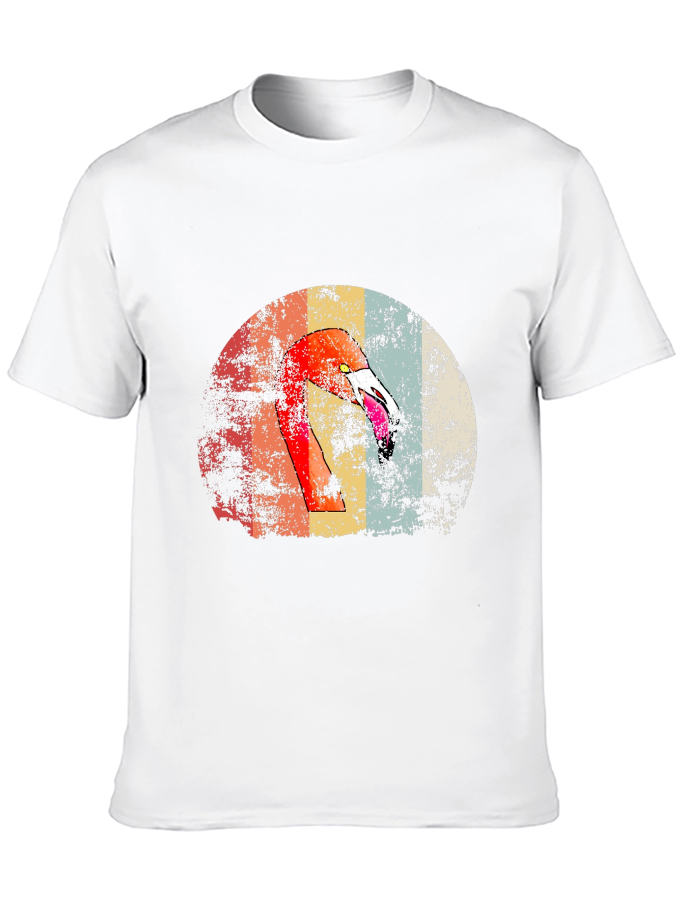 Retro Flamingo Graphic Print Tee