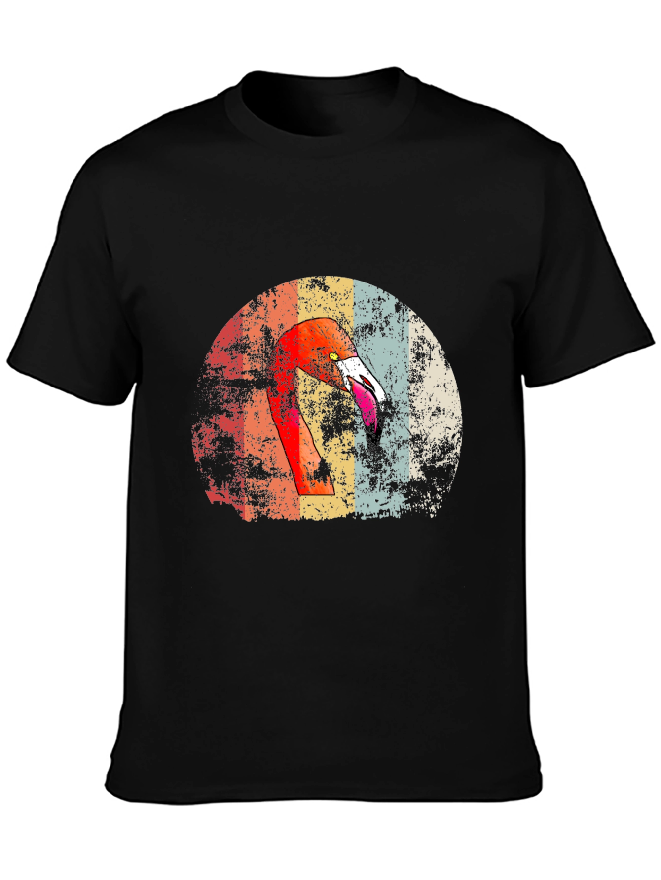 Retro Flamingo Graphic Print Tee