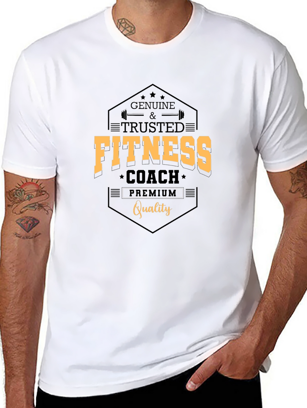 Fitness Coach Graphic T-Shirt - Premium Quality Cotton Blend