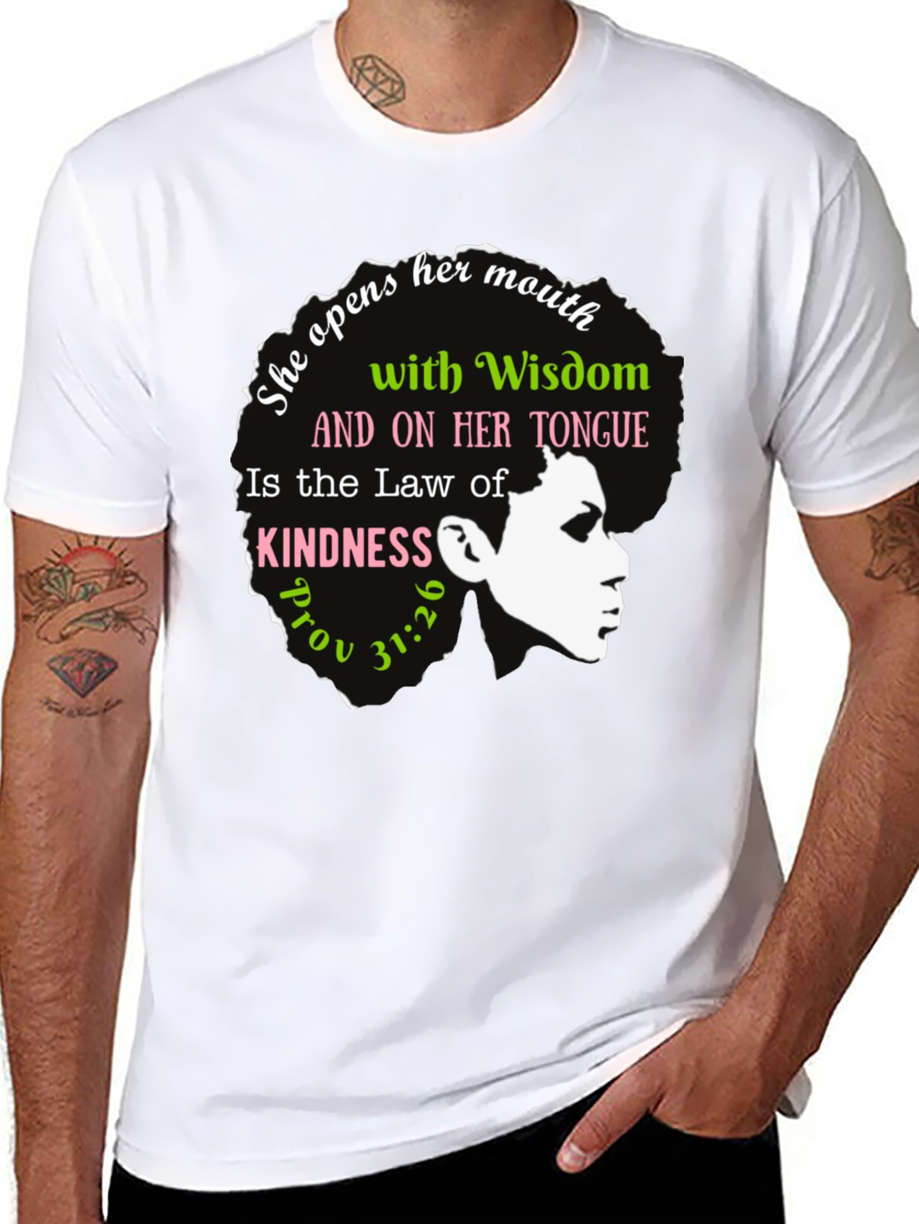 Wisdom & Kindness Graphic T-Shirt - Proverbs 31:26