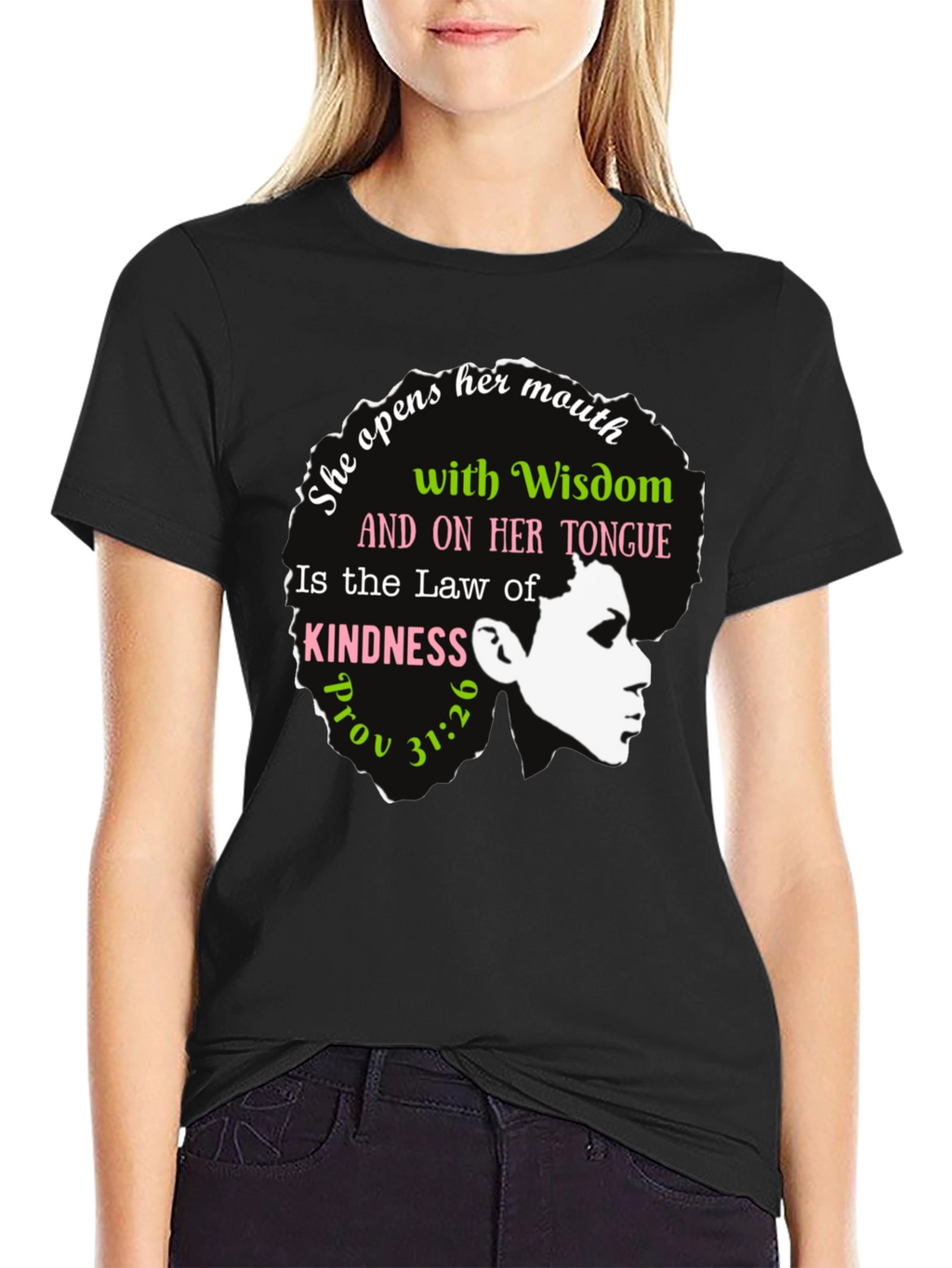 Wisdom & Kindness Graphic T-Shirt - Proverbs 31:26