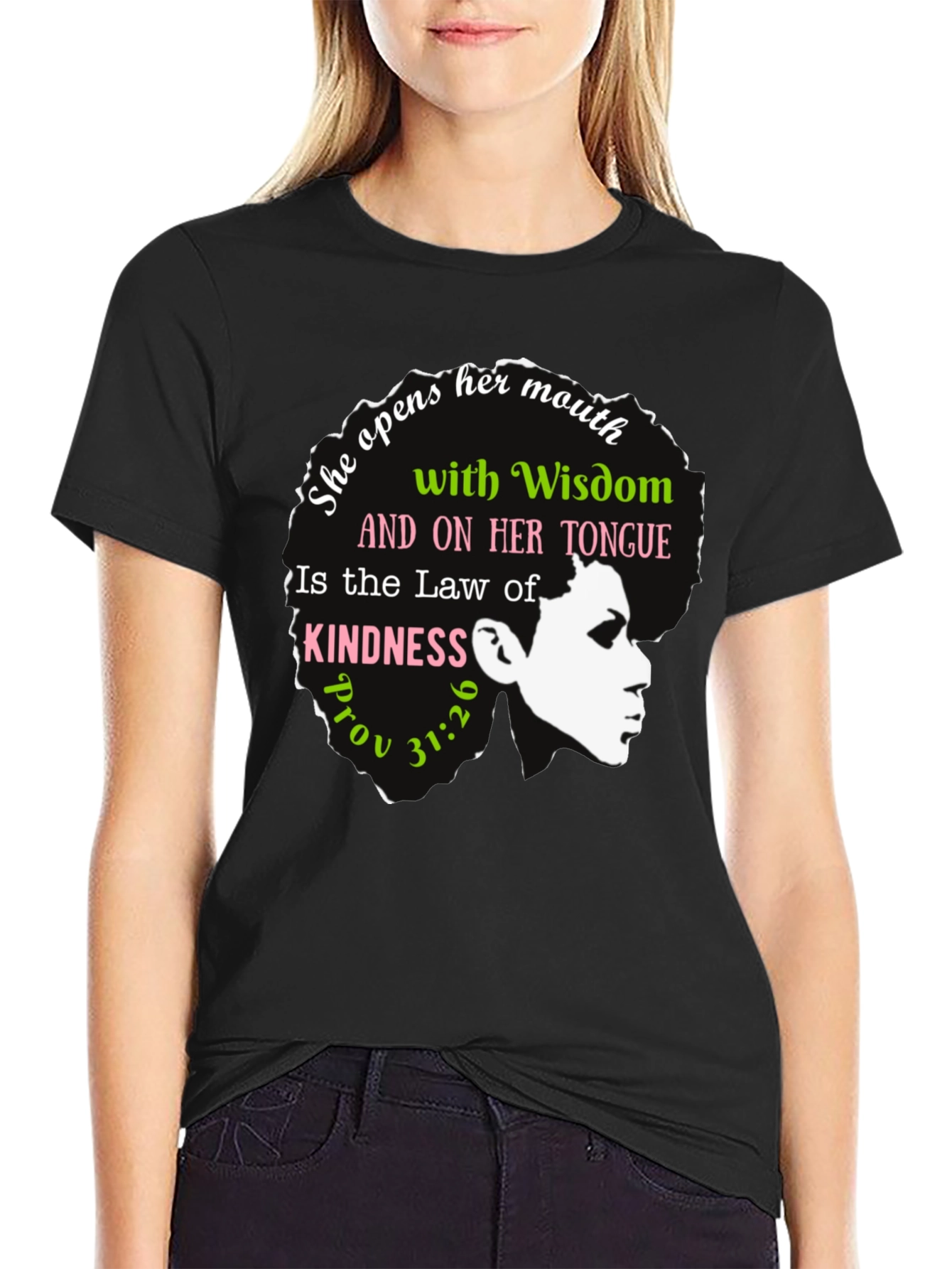 Wisdom & Kindness Graphic T-Shirt - Proverbs 31:26
