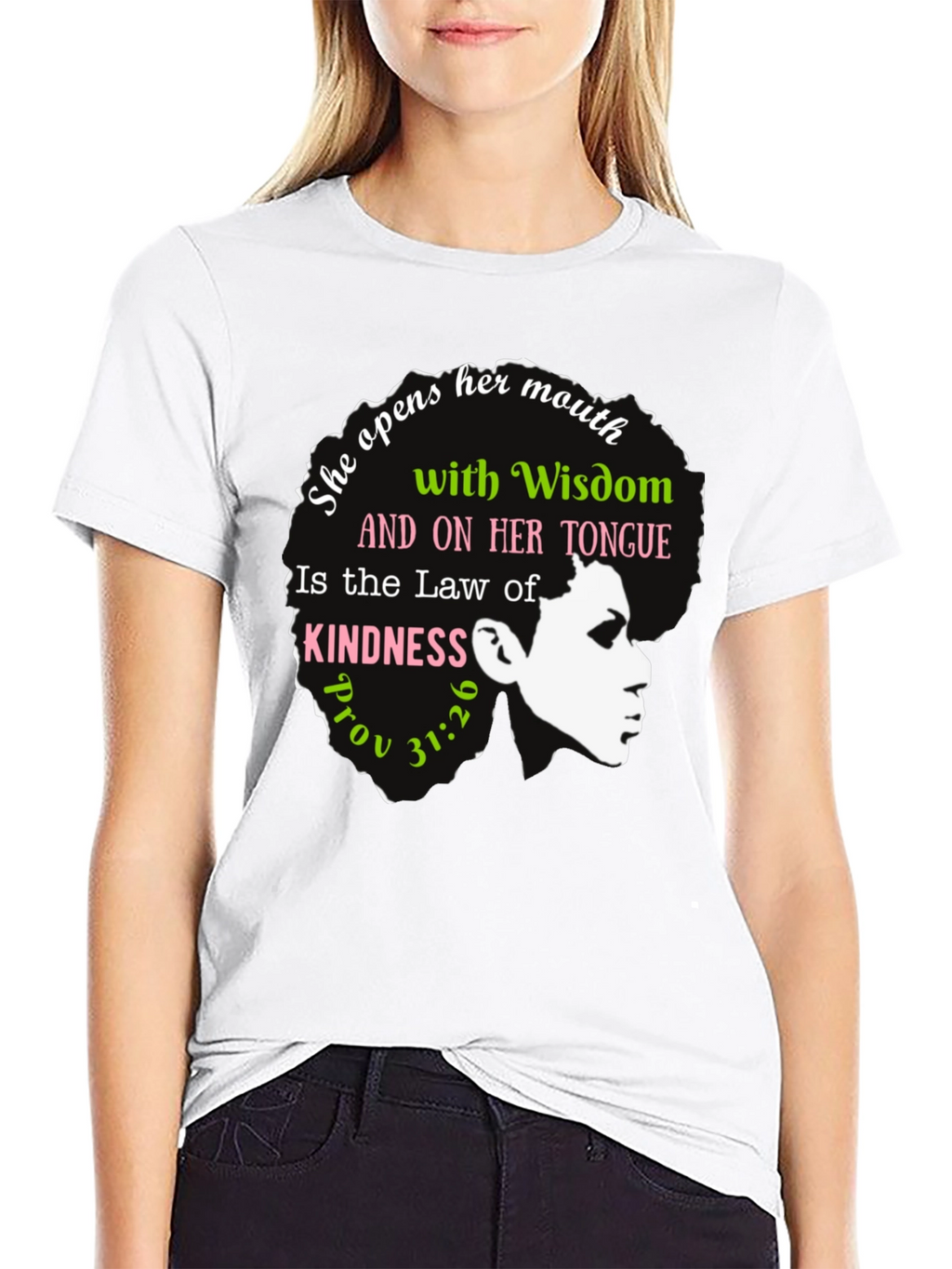 Wisdom & Kindness Graphic T-Shirt - Proverbs 31:26