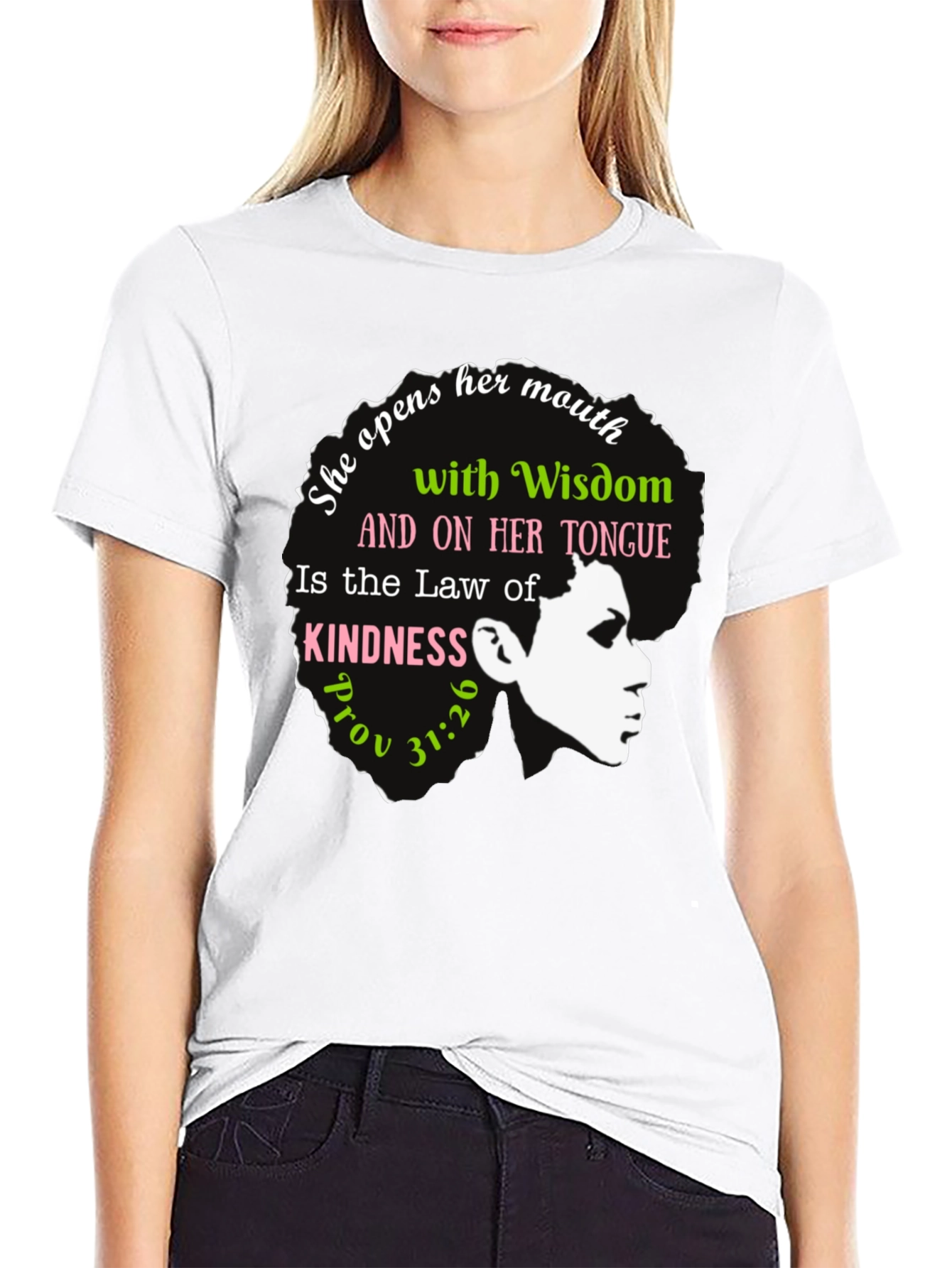 Wisdom & Kindness Graphic T-Shirt - Proverbs 31:26