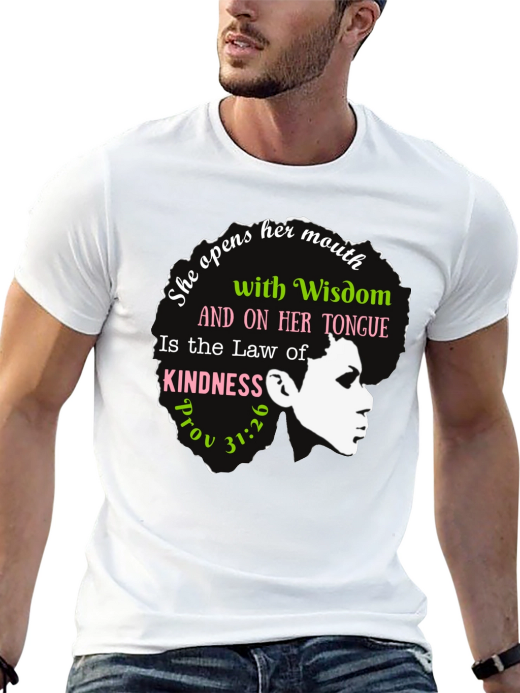 Wisdom & Kindness Graphic T-Shirt - Proverbs 31:26