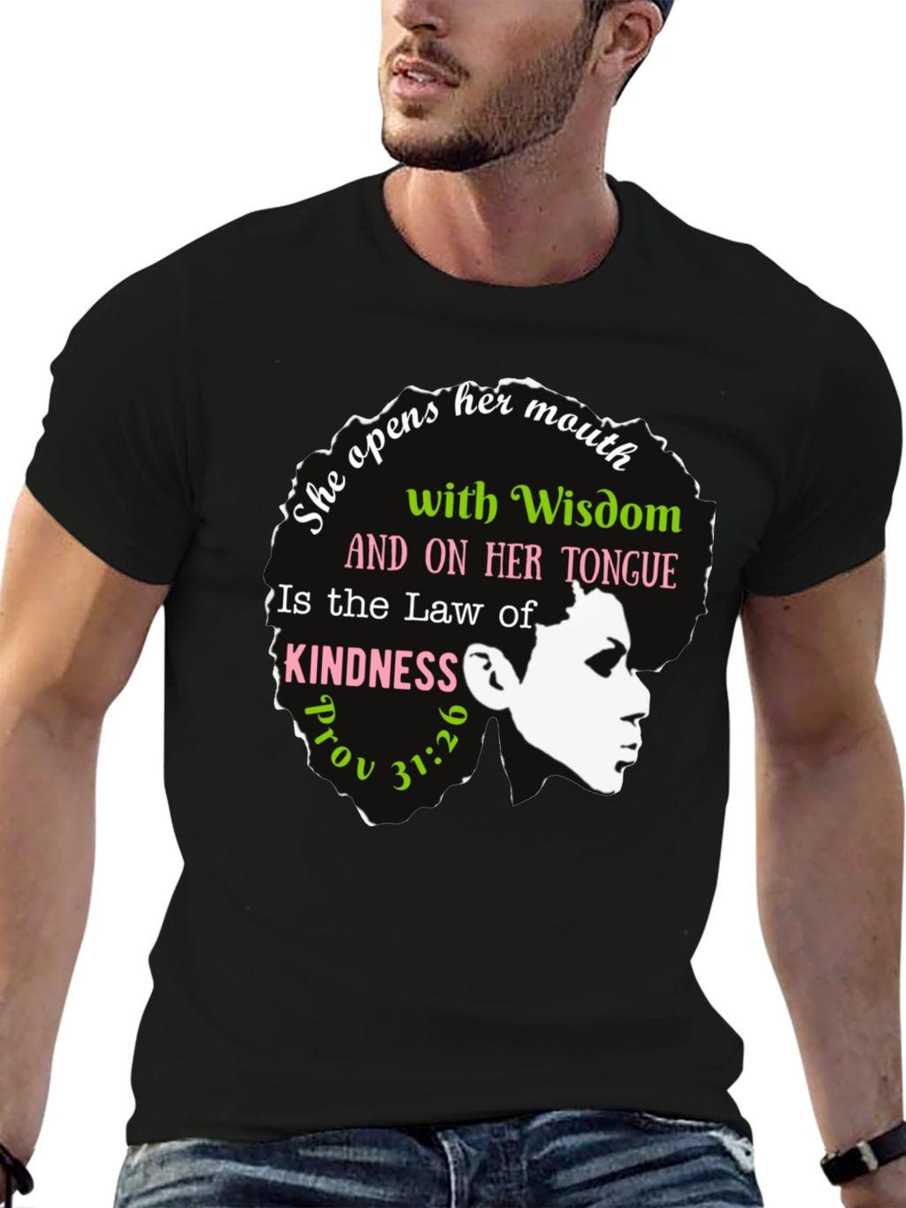 Wisdom & Kindness Graphic T-Shirt - Proverbs 31:26