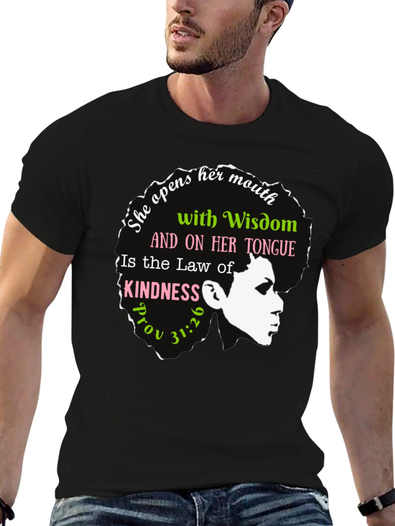 Wisdom & Kindness Graphic T-Shirt - Proverbs 31:26
