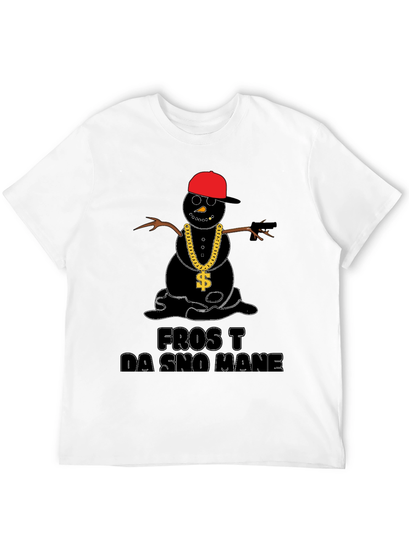 Frost Da Sno Mane T-Shirt - Black