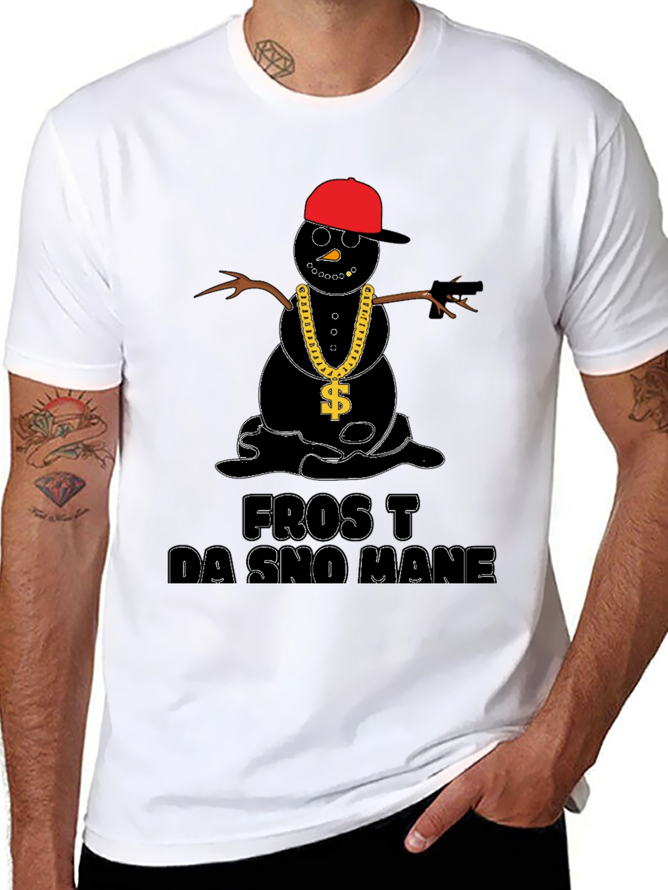 Frost Da Sno Mane T-Shirt - Black