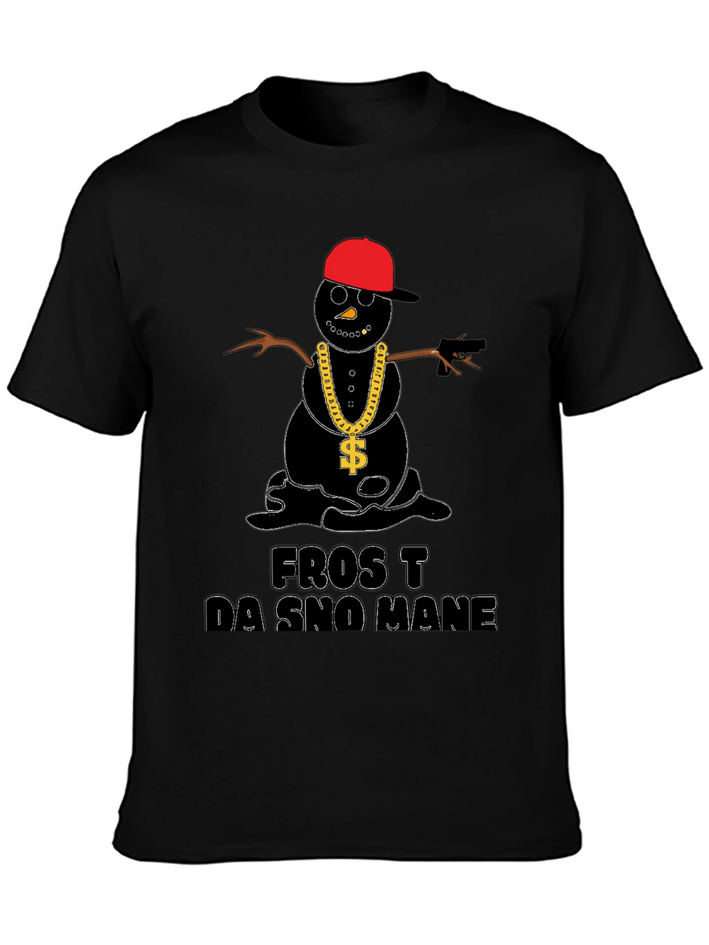 Frost Da Sno Mane T-Shirt - Black