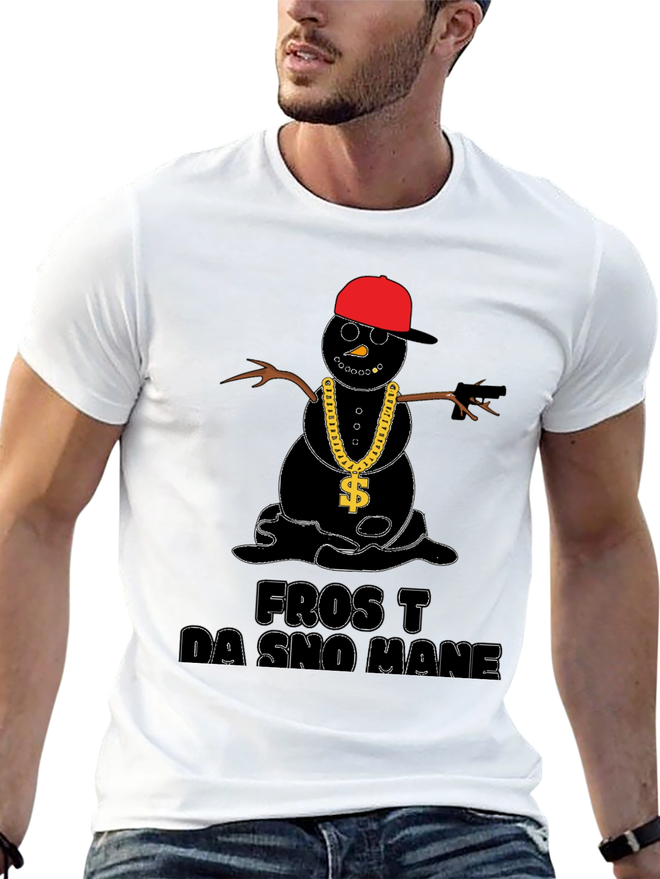 Frost Da Sno Mane T-Shirt - Black