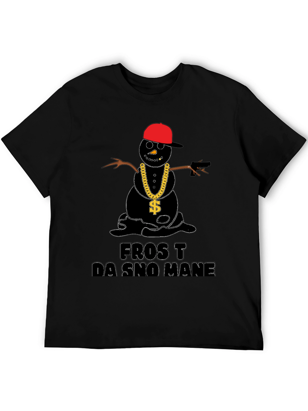Frost Da Sno Mane T-Shirt - Black