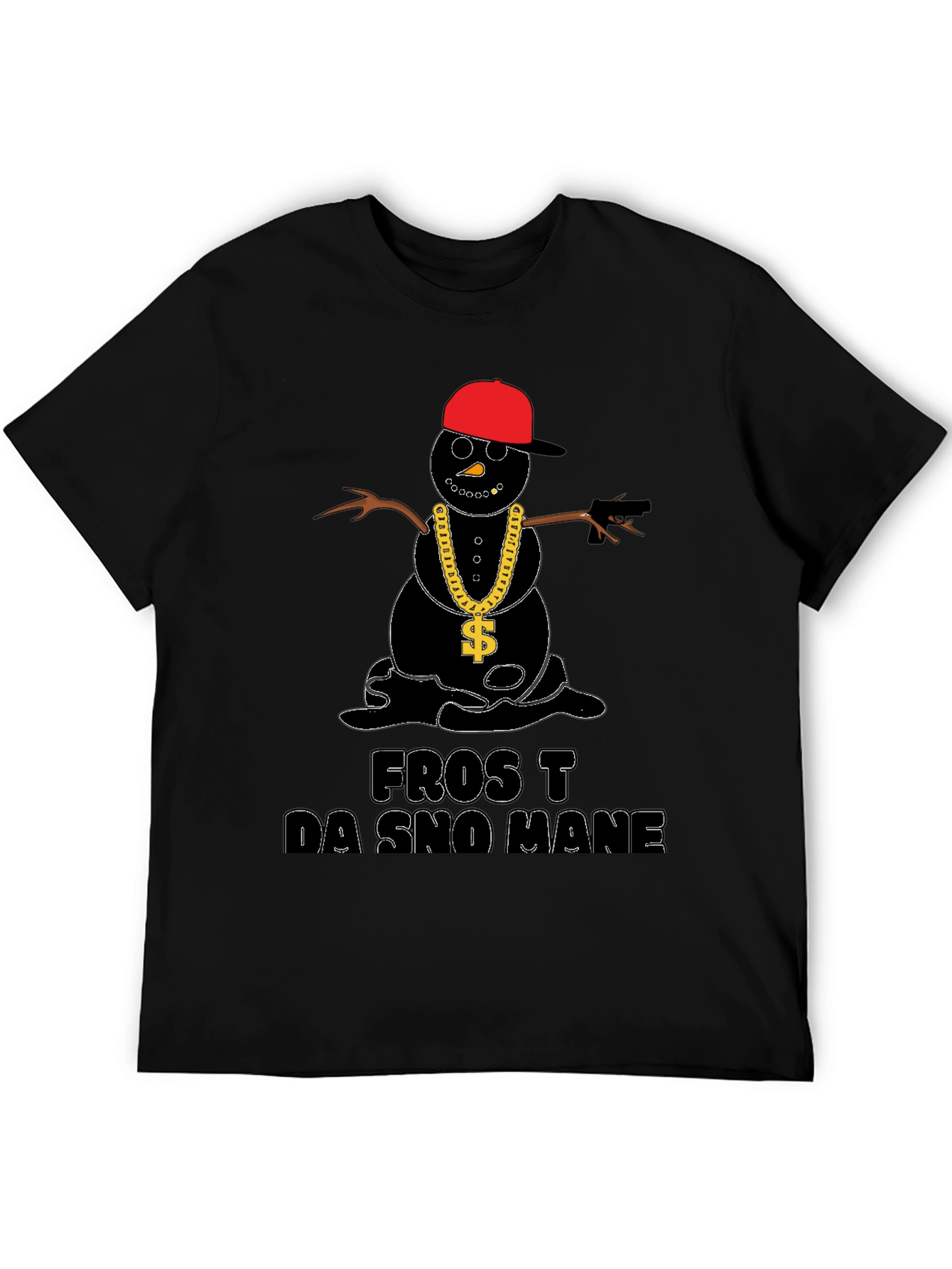 Frost Da Sno Mane T-Shirt - Black