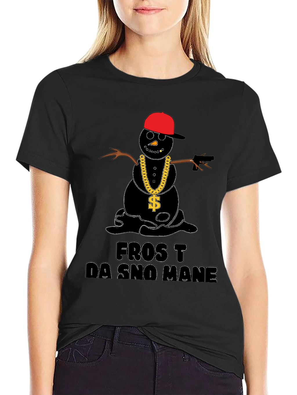 Frost Da Sno Mane T-Shirt - Black