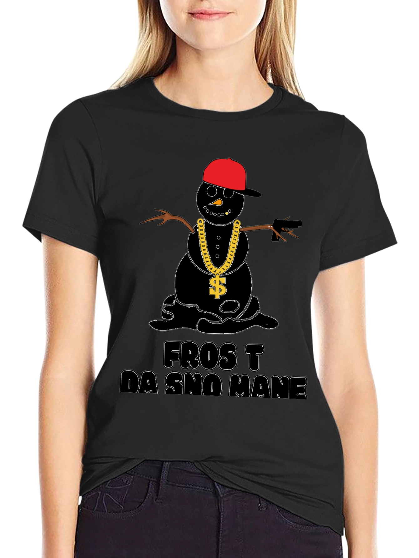 Frost Da Sno Mane T-Shirt - Black