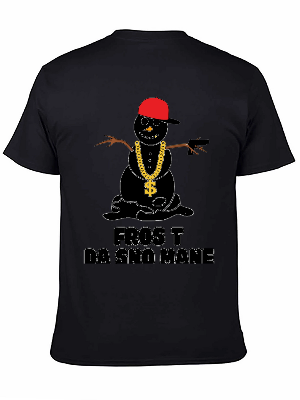 Frost Da Sno Mane T-Shirt - Black