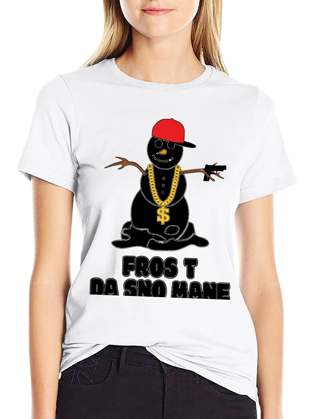 Frost Da Sno Mane T-Shirt - Black