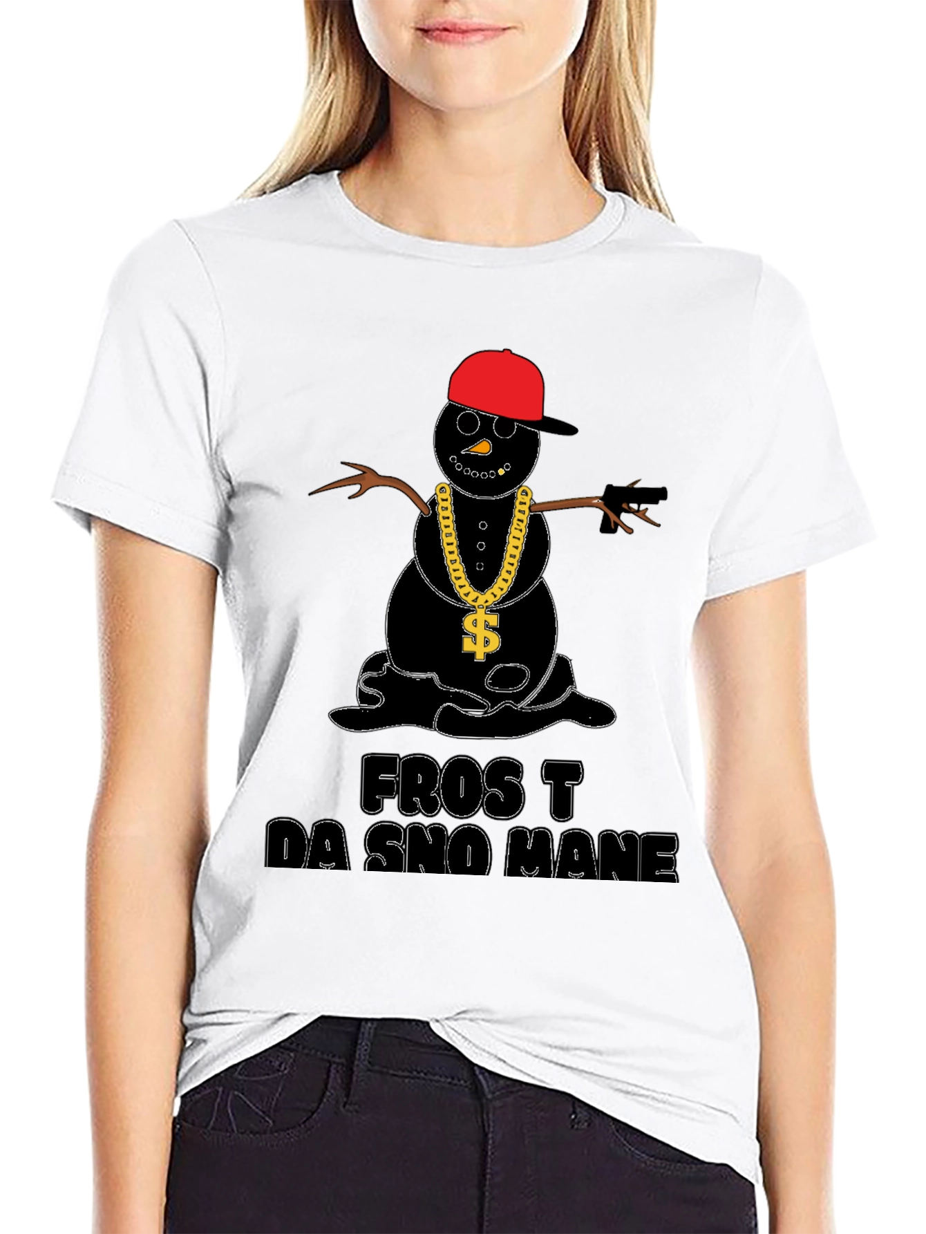 Frost Da Sno Mane T-Shirt - Black