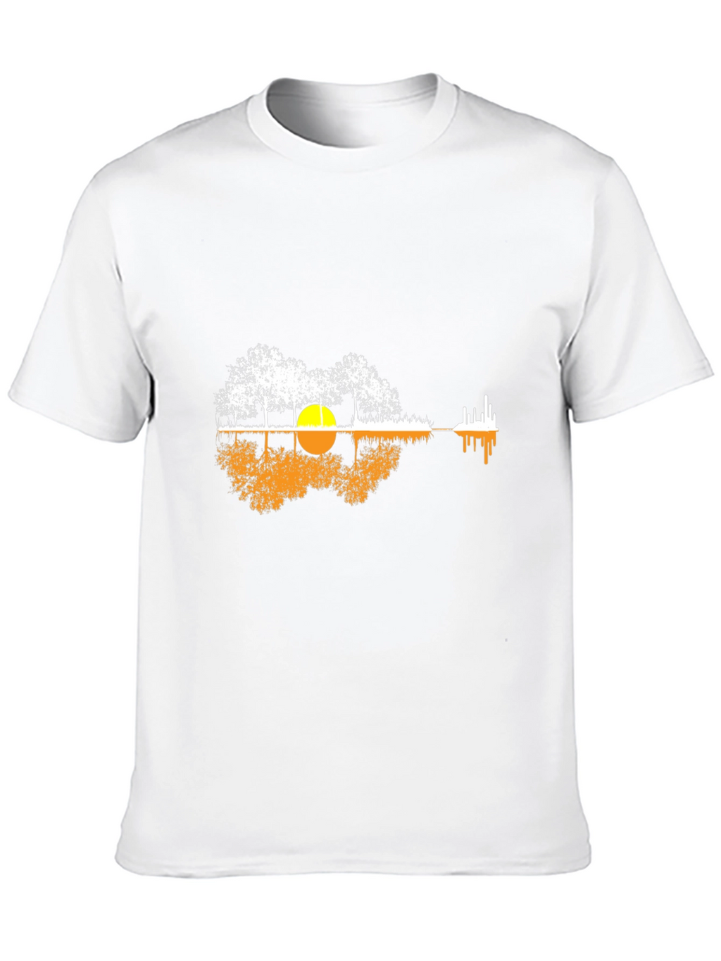 Nature Guitar Graphic Tee - Black