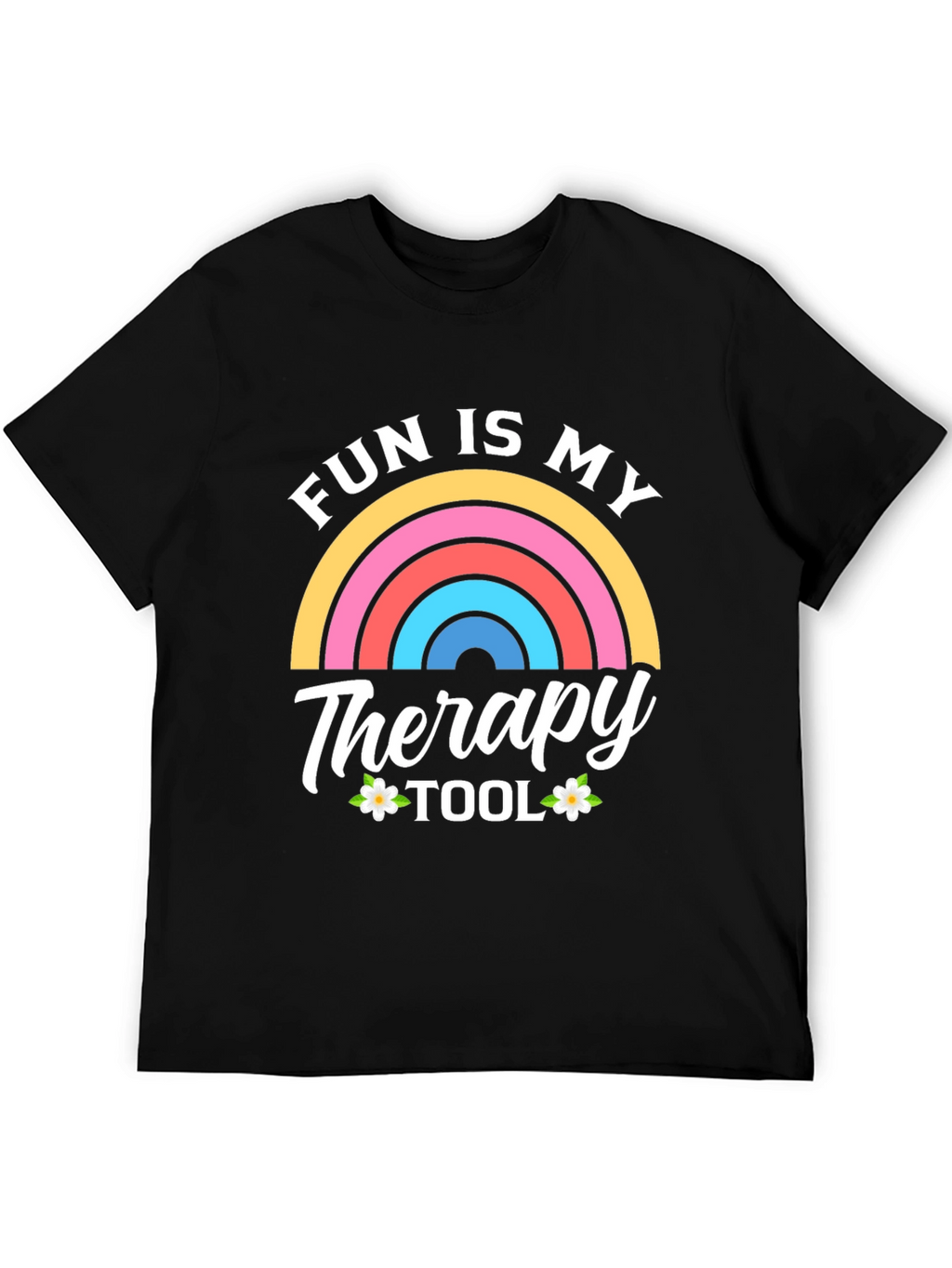 Fun Is My Therapy Tool Black T-Shirt