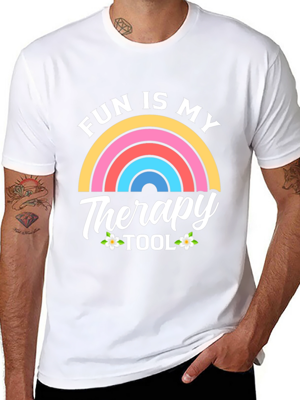Fun Is My Therapy Tool Black T-Shirt