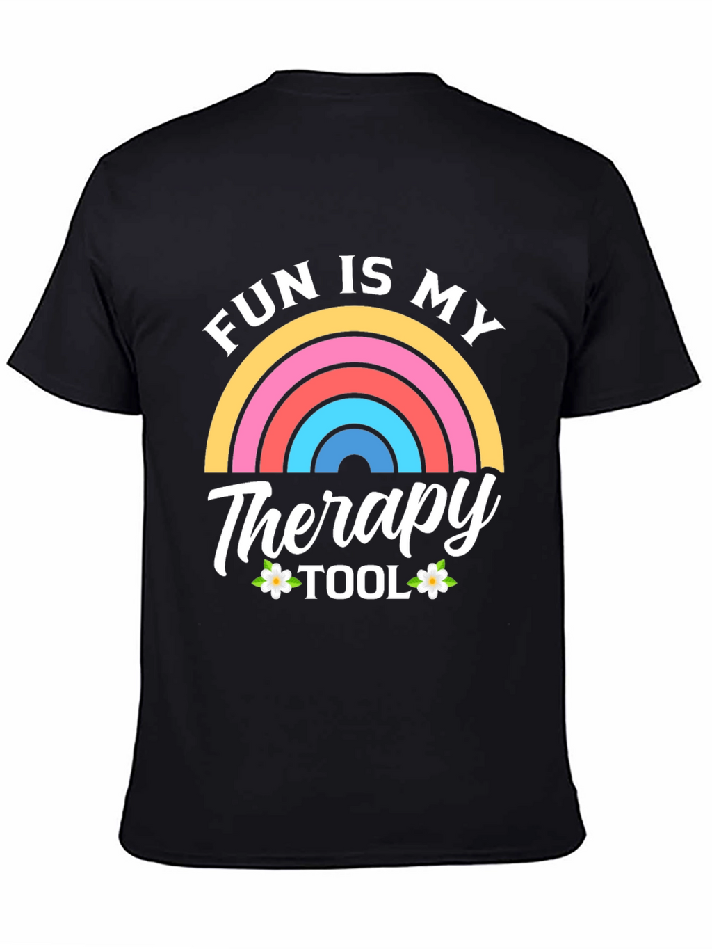Fun Is My Therapy Tool Black T-Shirt