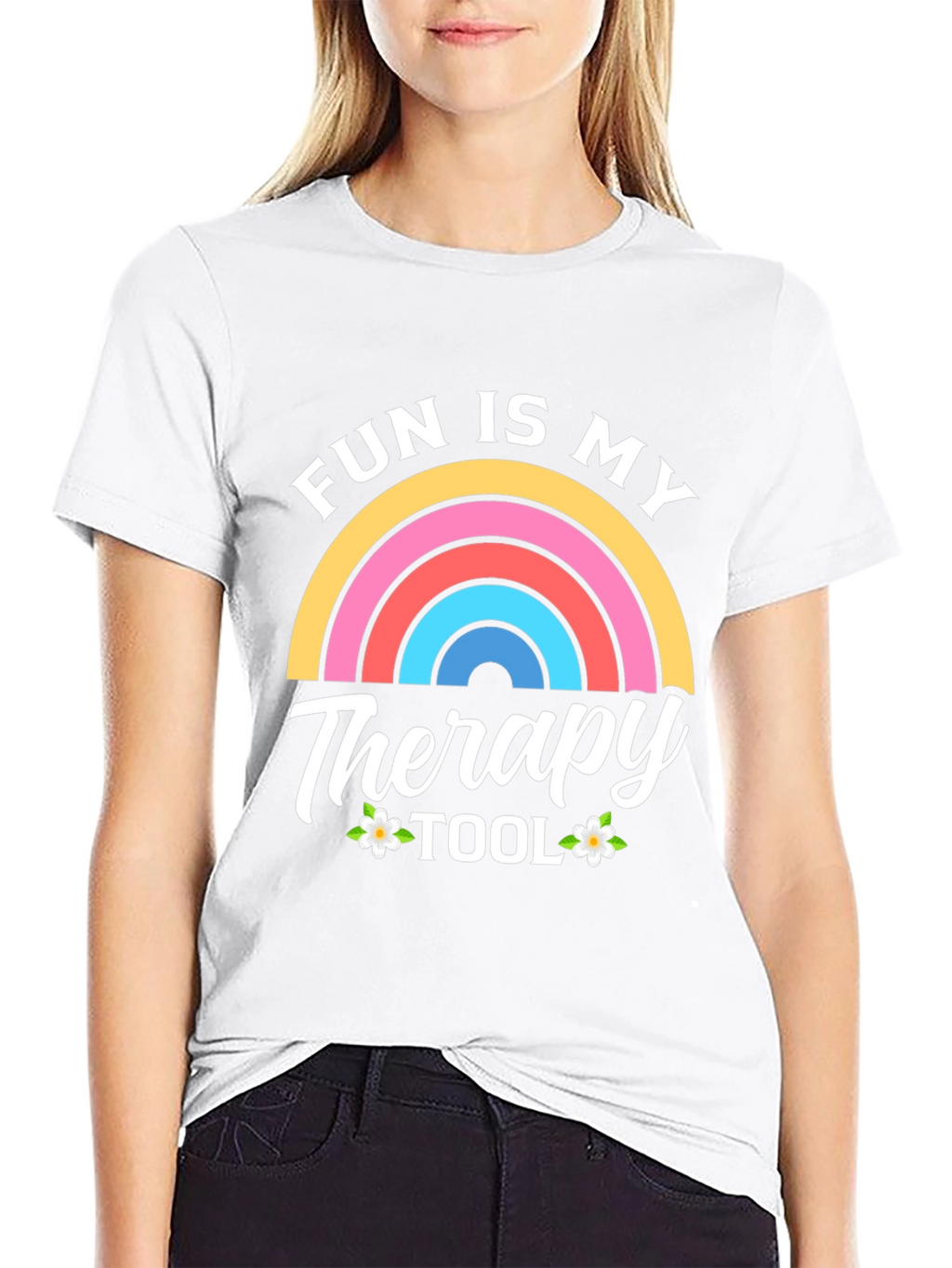 Fun Is My Therapy Tool Black T-Shirt