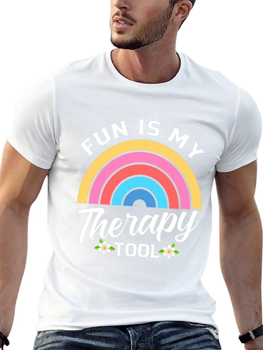 Fun Is My Therapy Tool Black T-Shirt