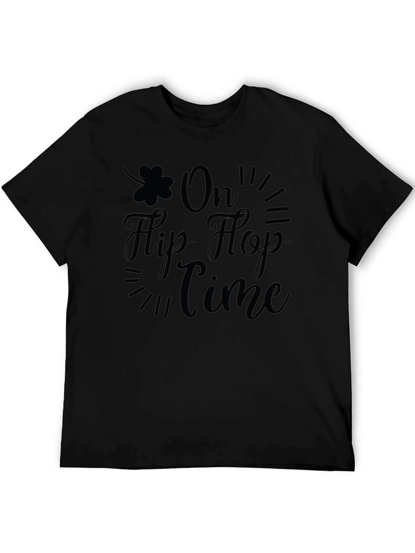 On Flip Flop Time Black T-Shirt