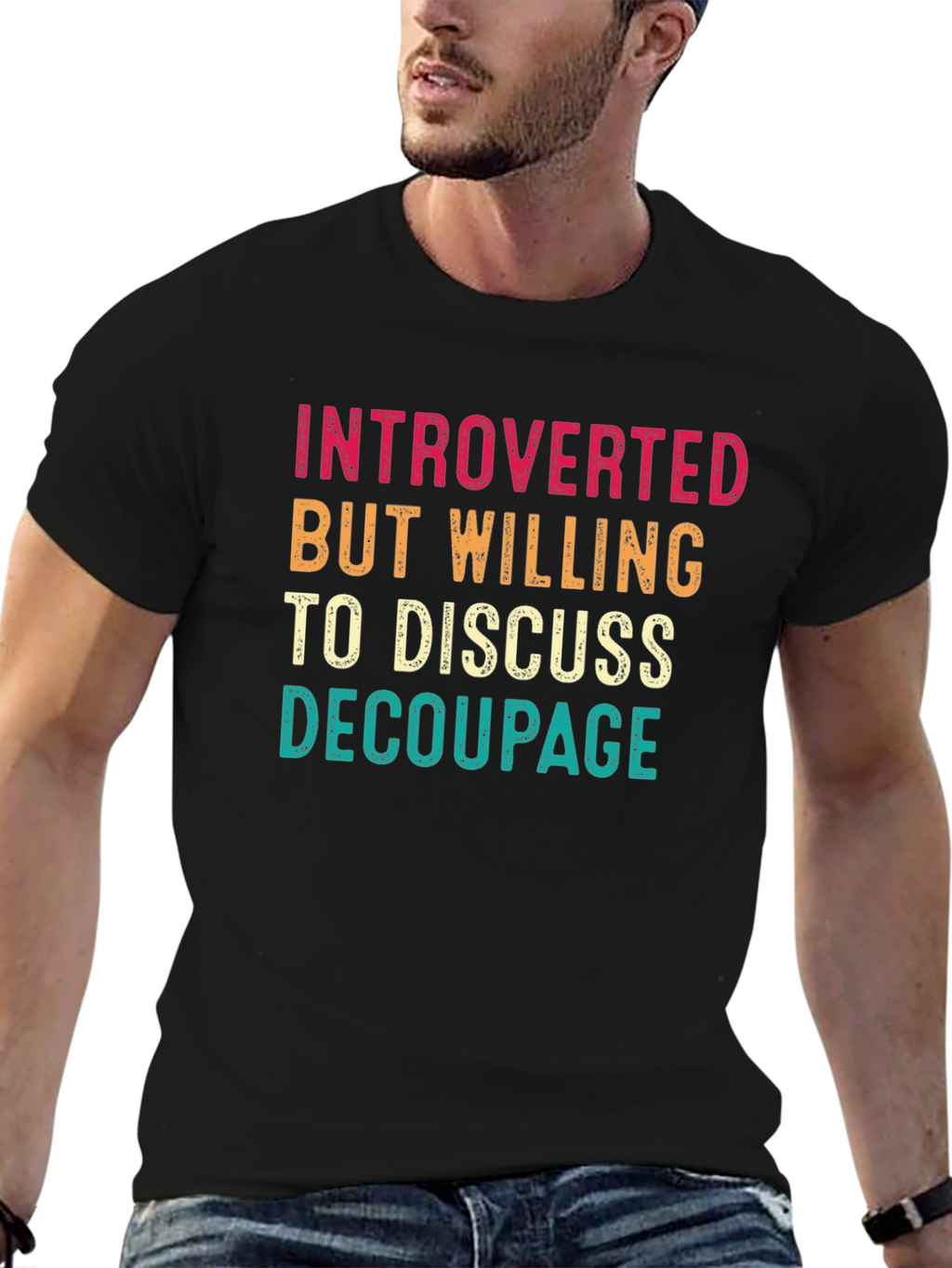Introverted Decoupage Graphic Tee