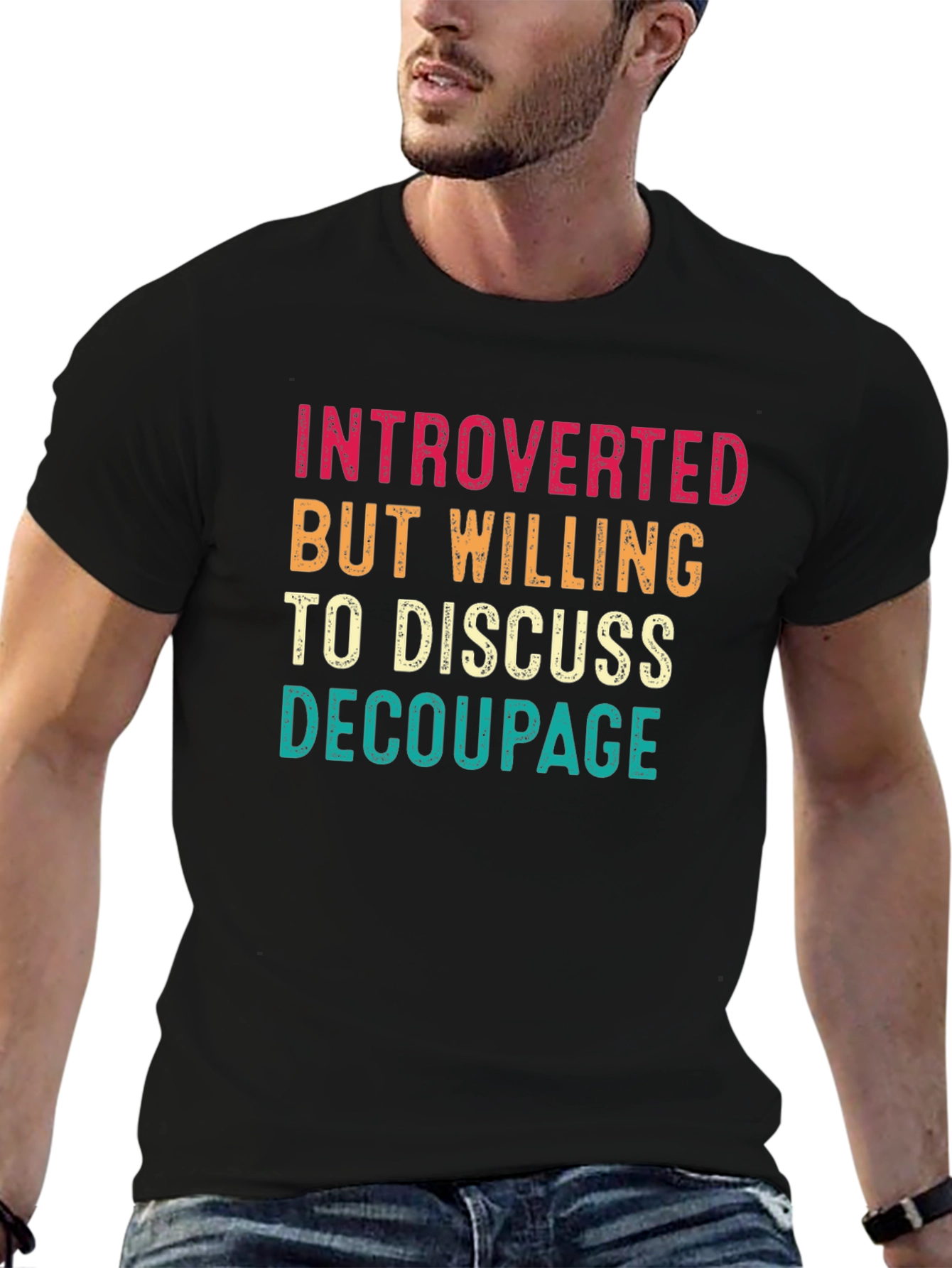 Introverted Decoupage Graphic Tee