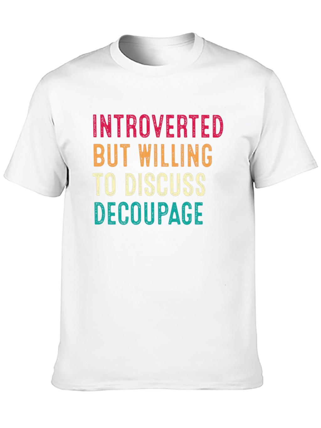 Introverted Decoupage Graphic Tee