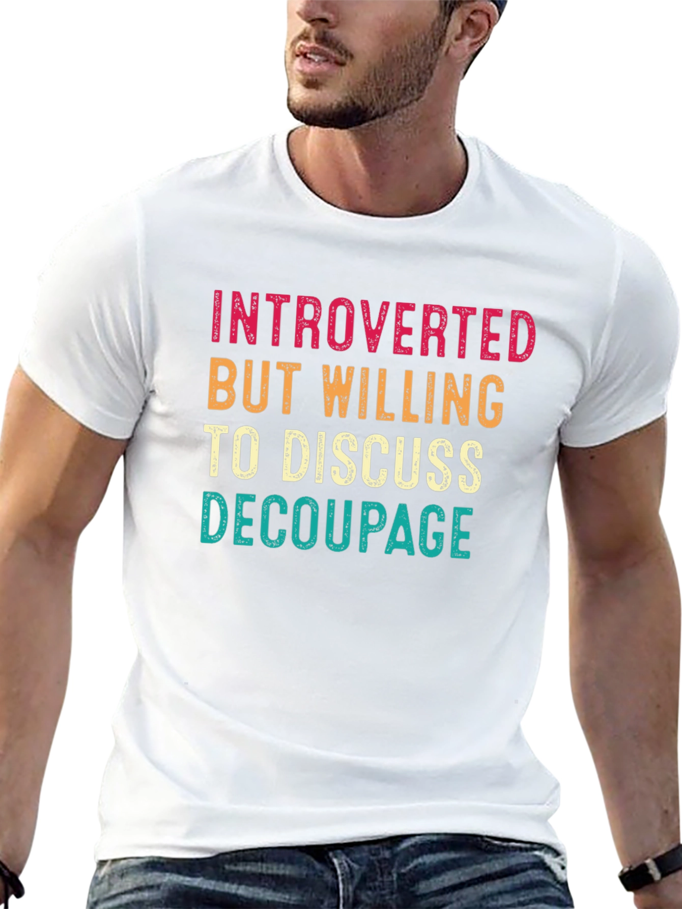 Introverted Decoupage Graphic Tee
