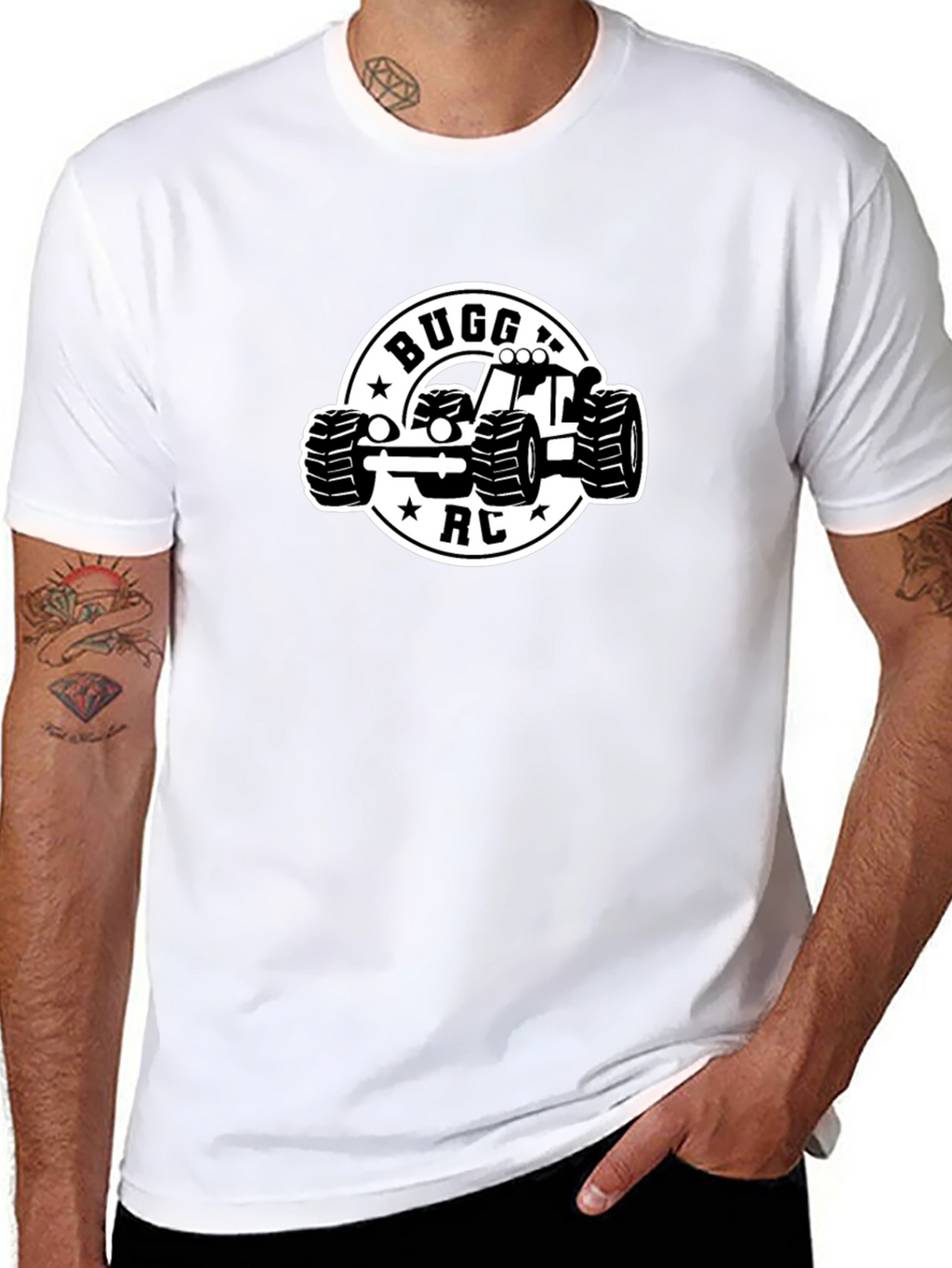 Buggy RC Car Graphic T-Shirt - Black Cotton Tee