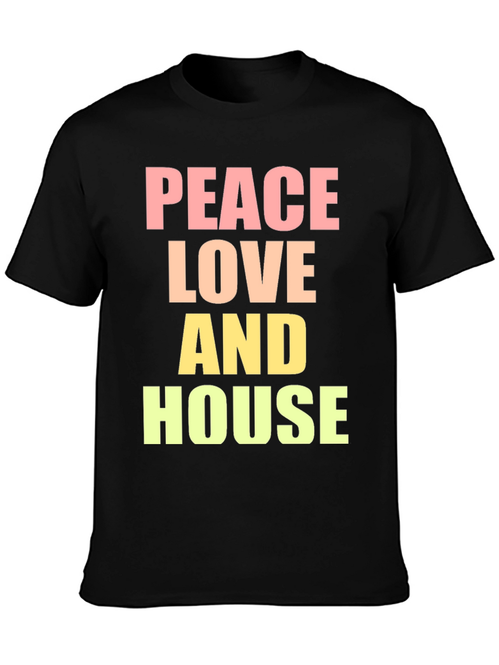Peace Love House T-Shirt - Trendy Graphic Tee
