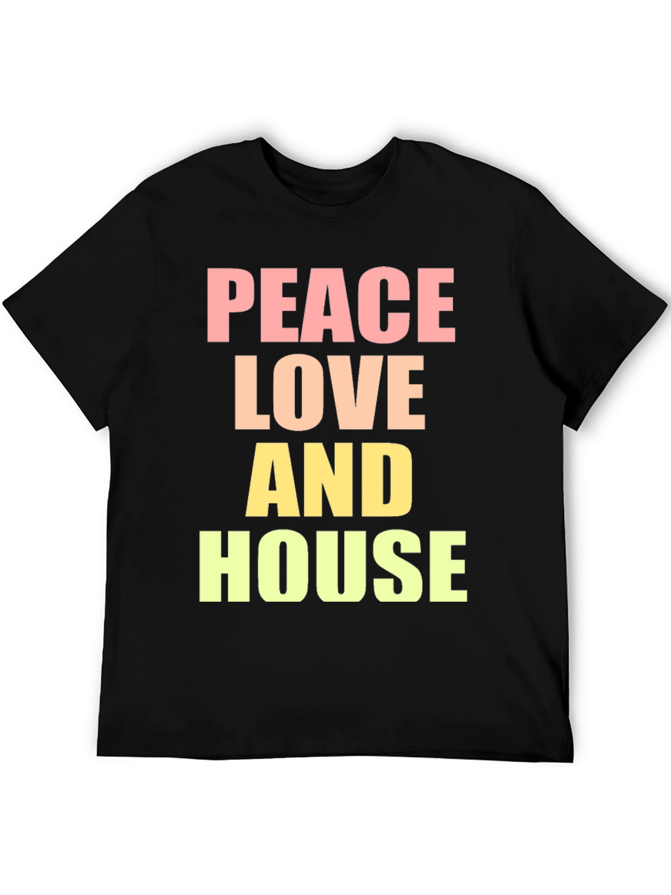 Peace Love House T-Shirt - Trendy Graphic Tee