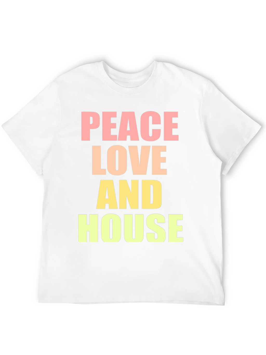 Peace Love House T-Shirt - Trendy Graphic Tee