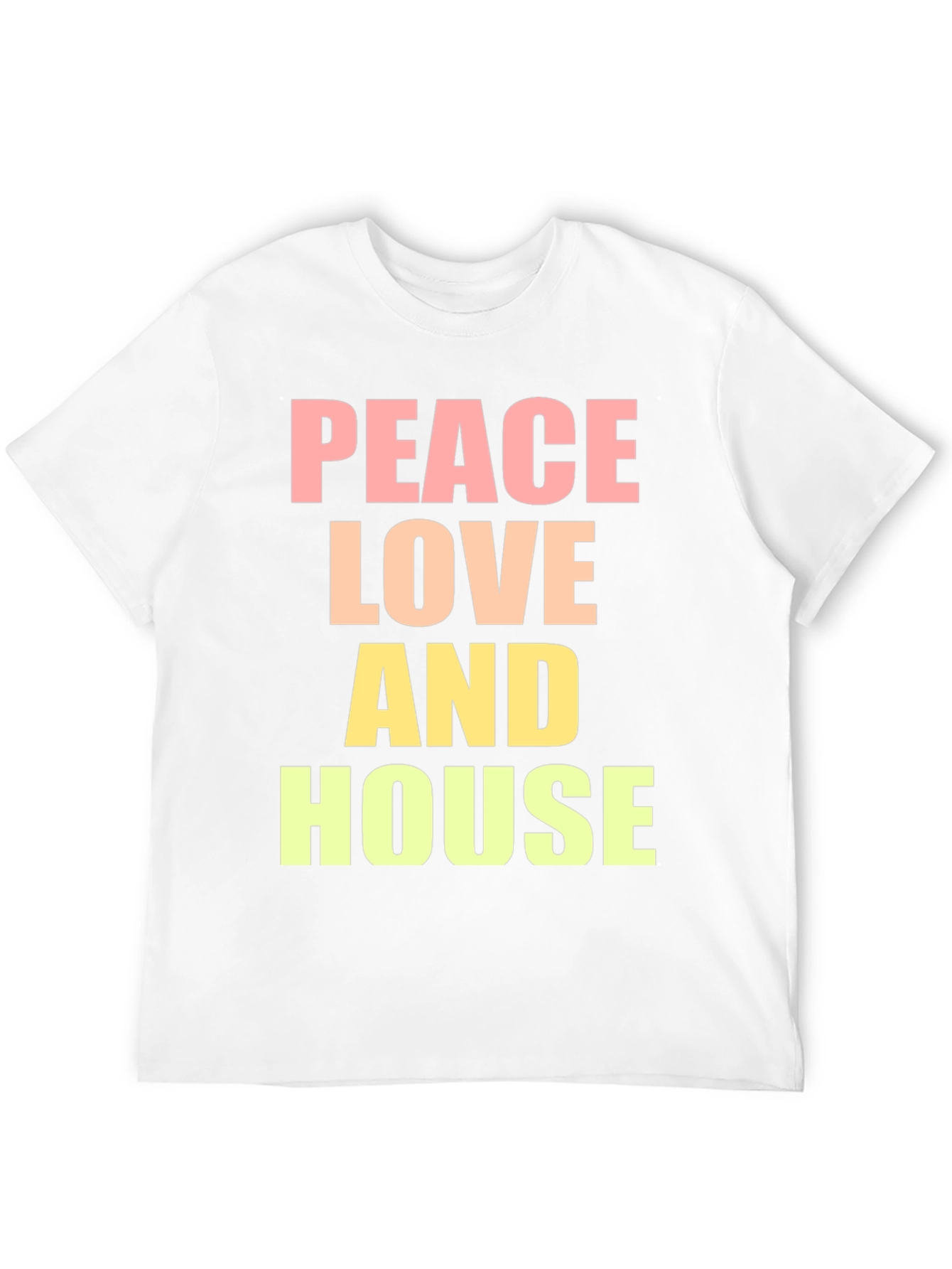 Peace Love House T-Shirt - Trendy Graphic Tee