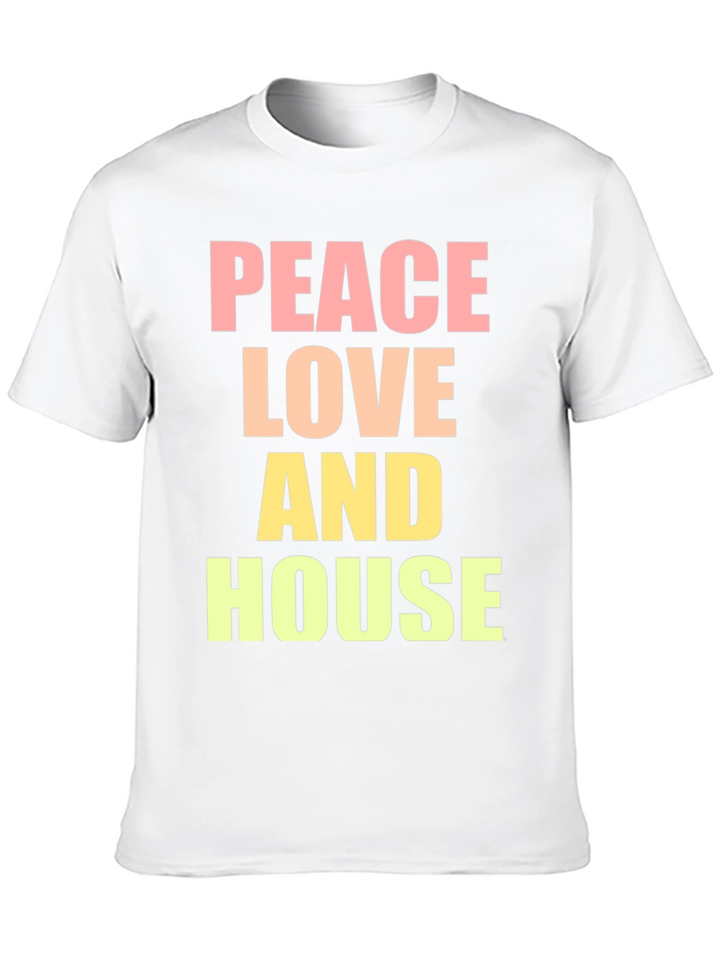 Peace Love House T-Shirt - Trendy Graphic Tee