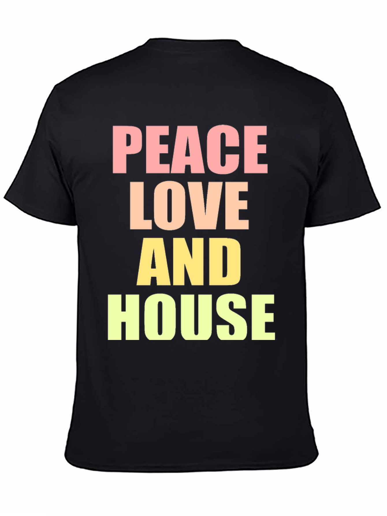Peace Love House T-Shirt - Trendy Graphic Tee