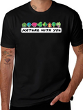 Nature With You Graphic Tee - Stylish Tree Design