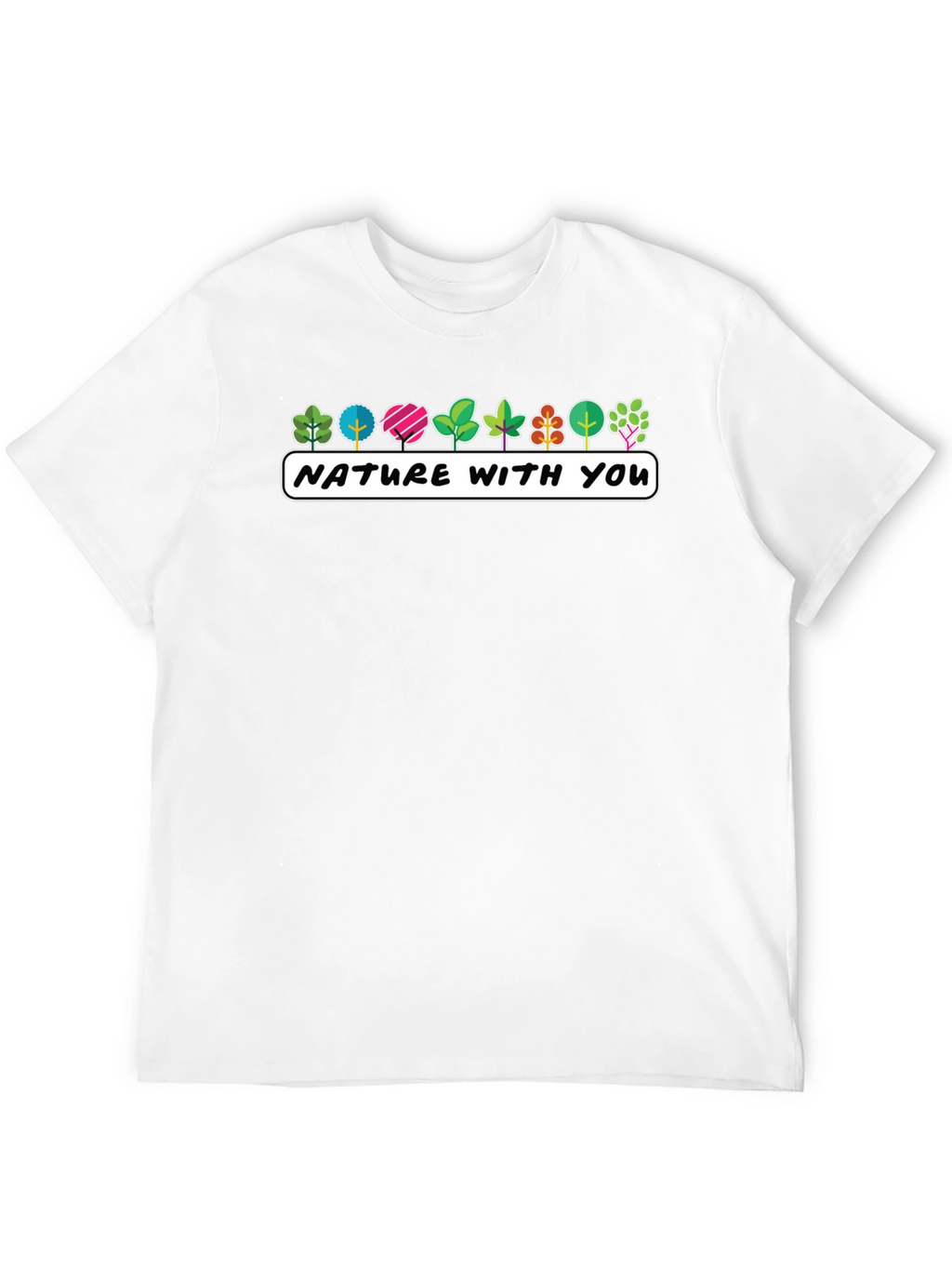 Nature With You Graphic Tee - Stylish Tree Design