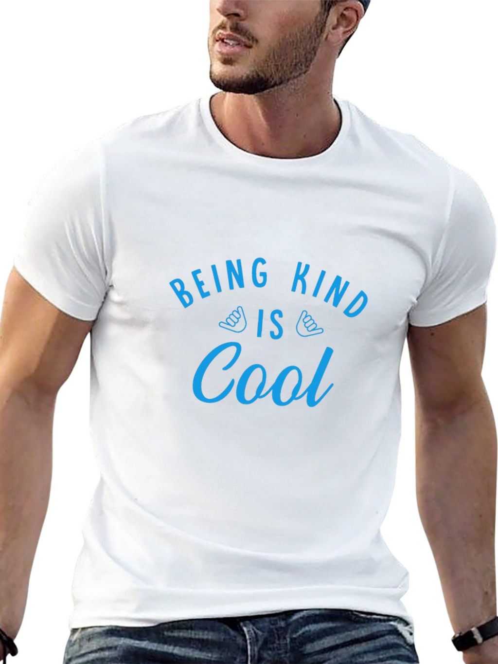 Being Kind is Cool Black Graphic Tee