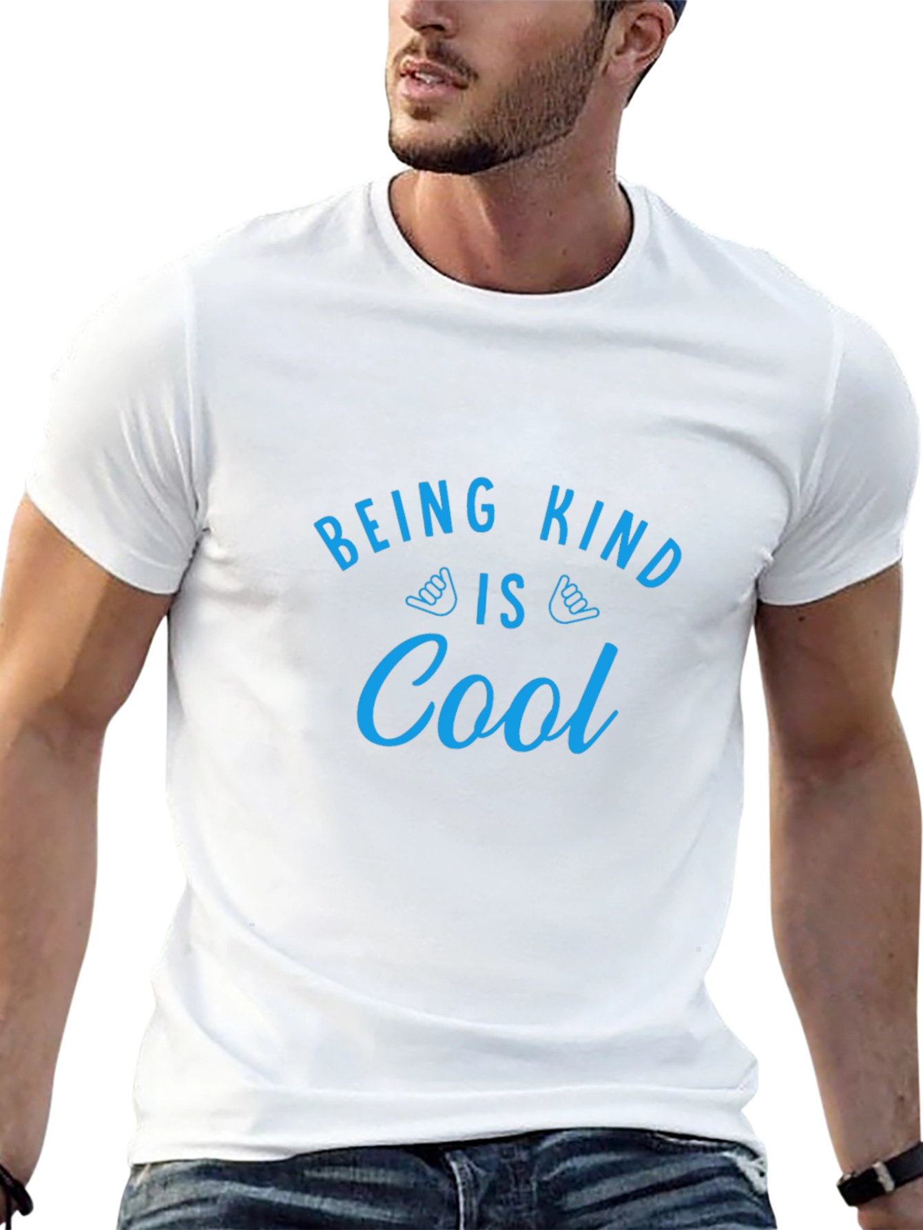 Being Kind is Cool Black Graphic Tee