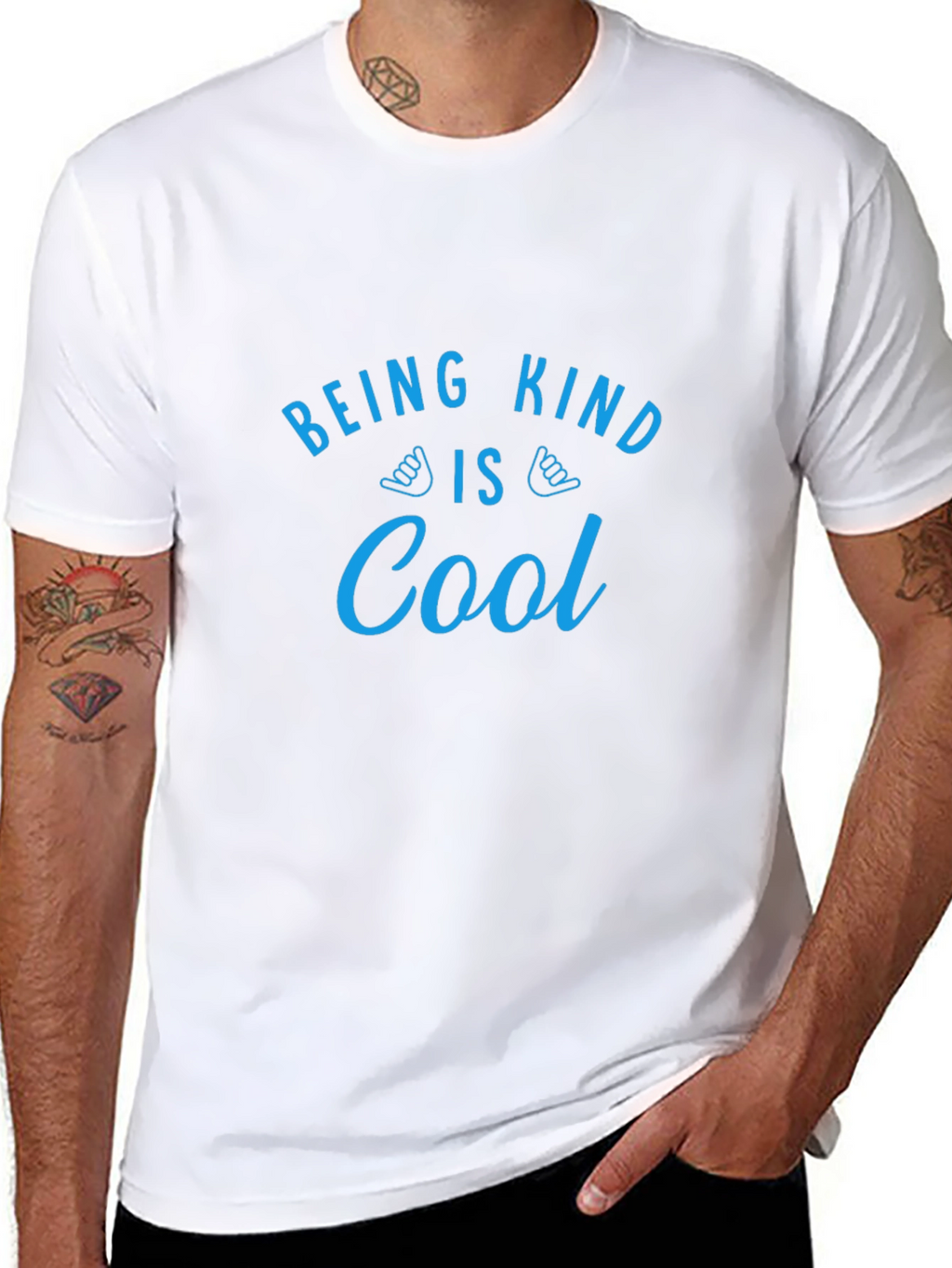 Being Kind is Cool Black Graphic Tee