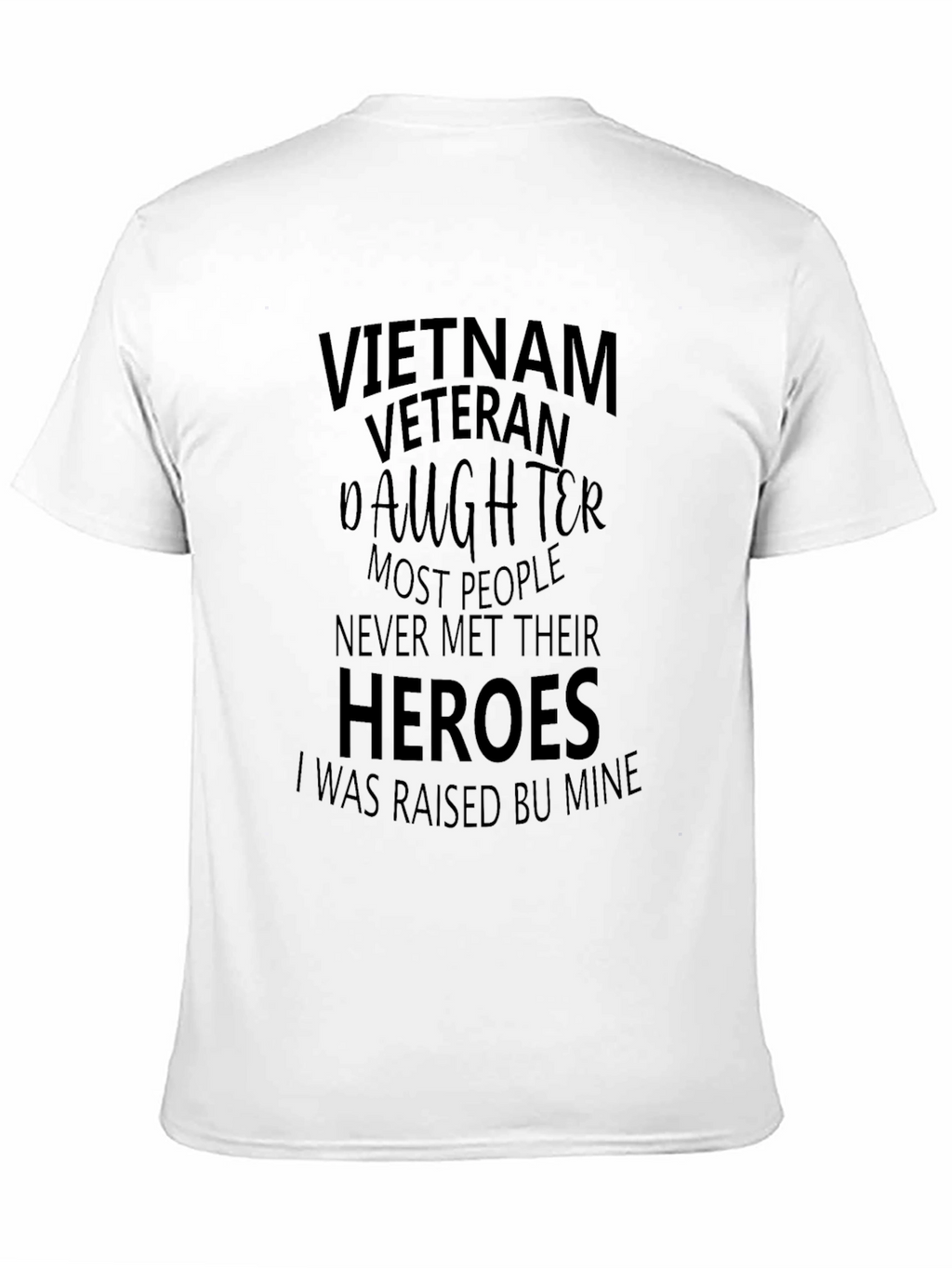 Vietnam Veterans Daughter Black T-Shirt